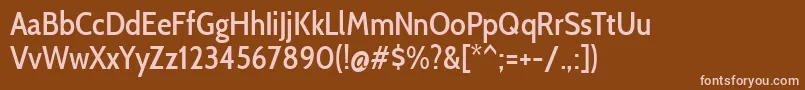 fuente CabincondensedMedium – Fuentes Rosadas Sobre Fondo Marrón