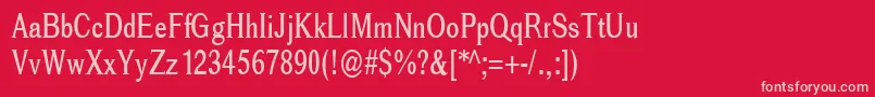 Cheetah Font – Pink Fonts on Red Background