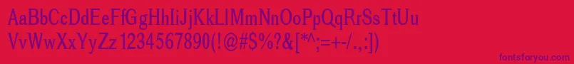 Cheetah Font – Purple Fonts on Red Background