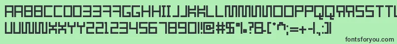 Resgare Font – Black Fonts on Green Background