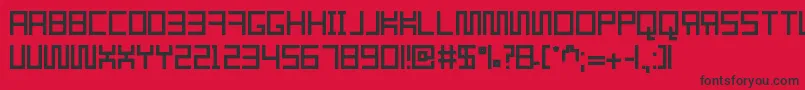 Resgare Font – Black Fonts on Red Background