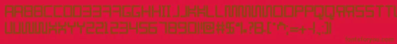 Resgare Font – Brown Fonts on Red Background