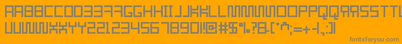 Шрифт Resgare – серые шрифты на оранжевом фоне
