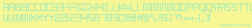 More about Resgare Font Resgare Font – Green Fonts on Yellow Background