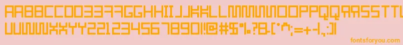 Resgare Font – Orange Fonts on Pink Background