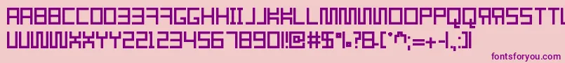 Resgare Font – Purple Fonts on Pink Background