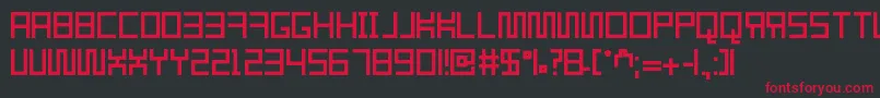 Resgare Font – Red Fonts on Black Background