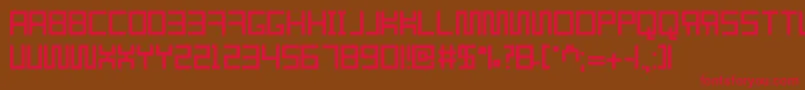 Resgare Font – Red Fonts on Brown Background