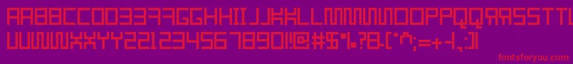 Resgare Font – Red Fonts on Purple Background