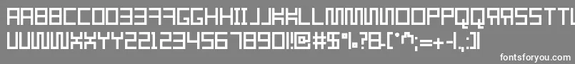 Resgare Font – White Fonts on Gray Background