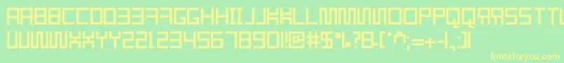 More about Resgare Font Resgare Font – Yellow Fonts on Green Background