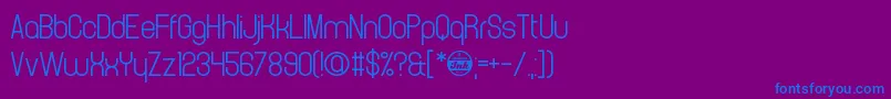 CrystalCathedral Font – Blue Fonts on Purple Background