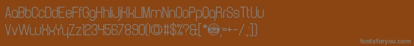 Шрифт CrystalCathedral – серые шрифты на коричневом фоне