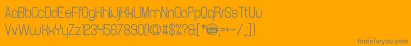 Шрифт CrystalCathedral – серые шрифты на оранжевом фоне