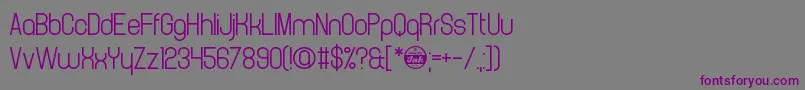 Шрифт CrystalCathedral – фиолетовые шрифты на сером фоне