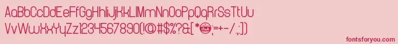CrystalCathedral Font – Red Fonts on Pink Background