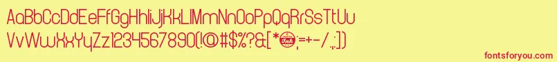 CrystalCathedral Font – Red Fonts on Yellow Background