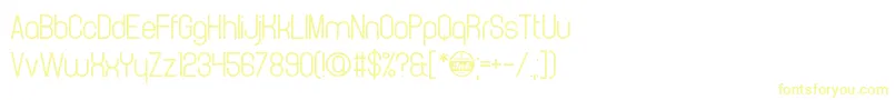 Шрифт CrystalCathedral – жёлтые шрифты