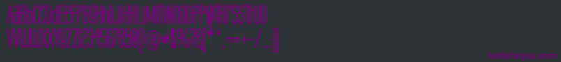 LabtopUnicaseBold Font – Purple Fonts on Black Background