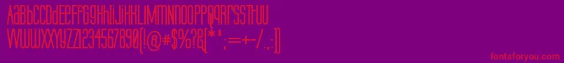 LabtopUnicaseBold Font – Red Fonts on Purple Background
