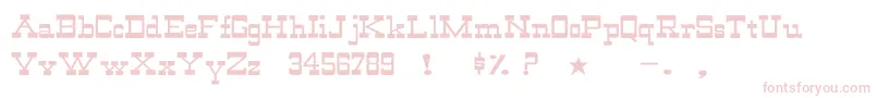 WildwestNormalWd-Schriftart – Rosa Schriften