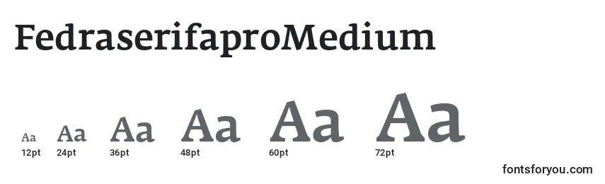 Размеры шрифта FedraserifaproMedium