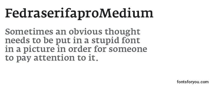 FedraserifaproMedium Font