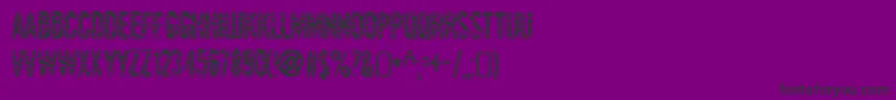 GianttigersRegular Font – Black Fonts on Purple Background