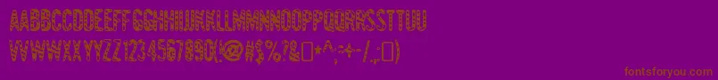 GianttigersRegular Font – Brown Fonts on Purple Background