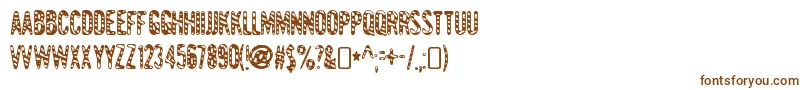 GianttigersRegular Font – Brown Fonts on White Background