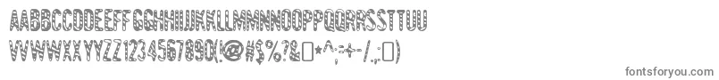 GianttigersRegular Font – Gray Fonts on White Background