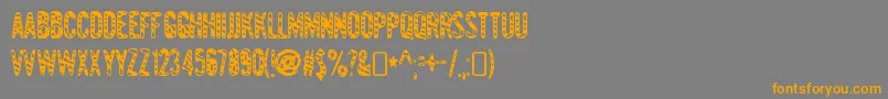 GianttigersRegular Font – Orange Fonts on Gray Background