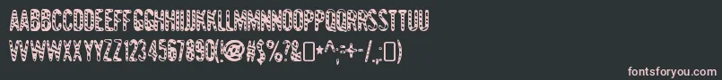 GianttigersRegular Font – Pink Fonts on Black Background
