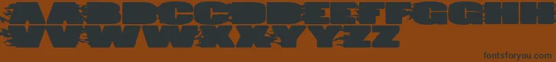JumboBurn Font – Black Fonts on Brown Background