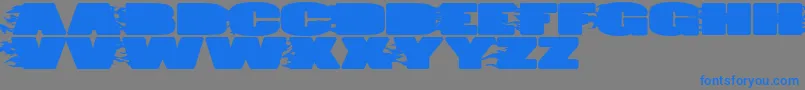 JumboBurn Font – Blue Fonts on Gray Background