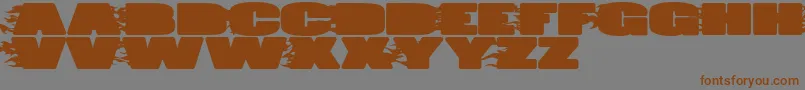 JumboBurn Font – Brown Fonts on Gray Background