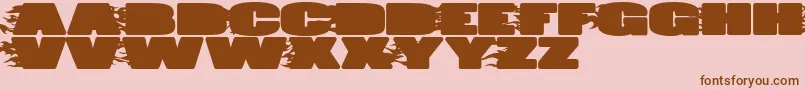 JumboBurn Font – Brown Fonts on Pink Background
