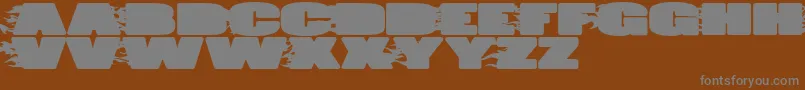 JumboBurn Font – Gray Fonts on Brown Background