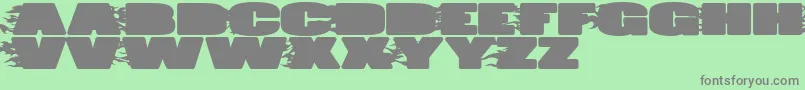 JumboBurn Font – Gray Fonts on Green Background