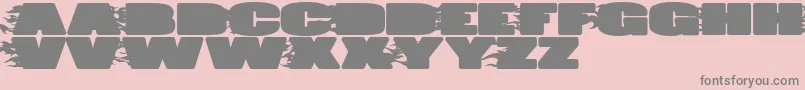 JumboBurn Font – Gray Fonts on Pink Background