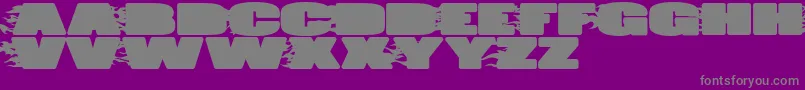 JumboBurn Font – Gray Fonts on Purple Background