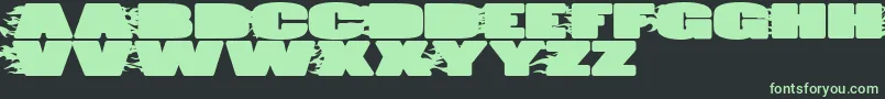 JumboBurn Font – Green Fonts on Black Background
