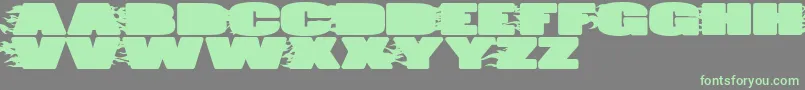 JumboBurn Font – Green Fonts on Gray Background