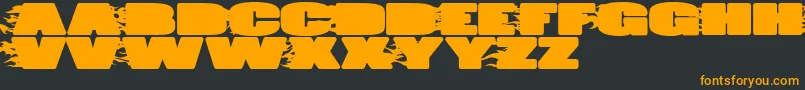 JumboBurn Font – Orange Fonts on Black Background