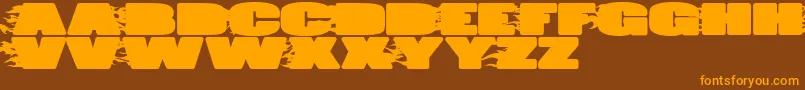 JumboBurn Font – Orange Fonts on Brown Background