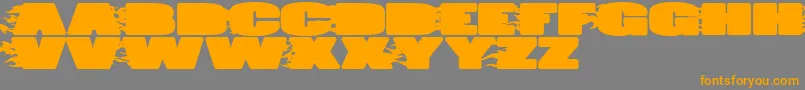 JumboBurn Font – Orange Fonts on Gray Background