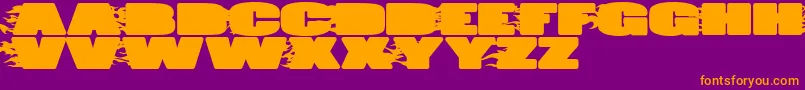 JumboBurn Font – Orange Fonts on Purple Background