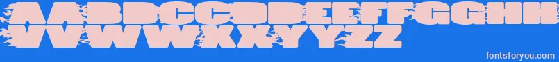 JumboBurn Font – Pink Fonts on Blue Background
