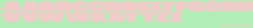 JumboBurn Font – Pink Fonts on Green Background