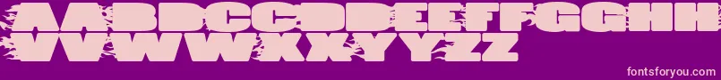 JumboBurn Font – Pink Fonts on Purple Background